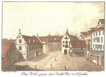 O Bohl, contra o Brühl-Thor em St. Gallen